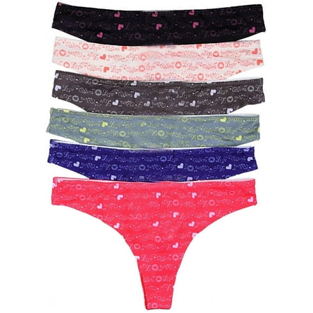 12 pcs Women Basic String Lace Thong Panty S/M/L/XL (Medium)