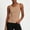 Khaki, variant on ClodeEU Women's Scoop Neck Ribbed Tank Top, Sleeveless Slim Fit Basic Cami Black,Women's Plus L