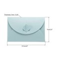 thumbnail image 2 of Uxcell Heart Clasp Tiny Items Storage Card Holder Mini Envelopes, Light Blue 50 Pack, 2 of 5