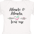thumbnail image 4 of Inktastic Abuelo and Abuela Love Me Heart Grandchild Boys or Girls Long Sleeve Baby Bodysuit, 4 of 5
