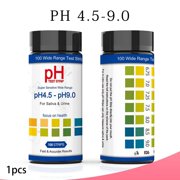 100Pcs PH4.5-9.0 Water Test Strips Fast Extensive PH Test Paper for Soil Aquariums