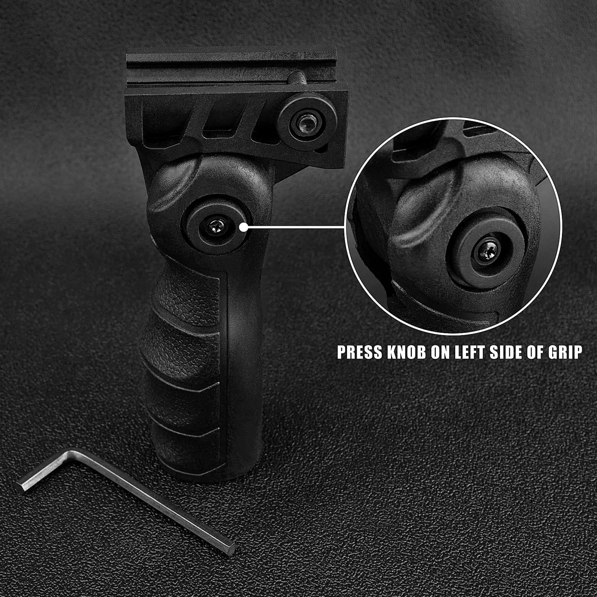 Ballista Folding Vertical Foregrip for Crossbow Nylon Handle Grip Picatinny Weaver 20mm Rail