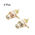 thumbnail image 3 of RCA Female Panel Mount Chassis Socket Jack Connector for Amplifier Audio Terminal RCA Plug, 4pcs, 3 of 4