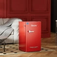 thumbnail image 5 of Upstreman 3.2 Cu.ft Retro Compact Fridge with Side Bottle Opener, Single Door Small Refrigerator Retro Bar Fridge, Red BR321 PRO, 5 of 14