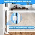 thumbnail image 6 of Dog Gate Retractable ,Mesh Pet Gate or Mesh Dog Gate,Extends up to 55" Wide,Dog Gate for Doorways, Stairs, Hallways（White）, 6 of 9