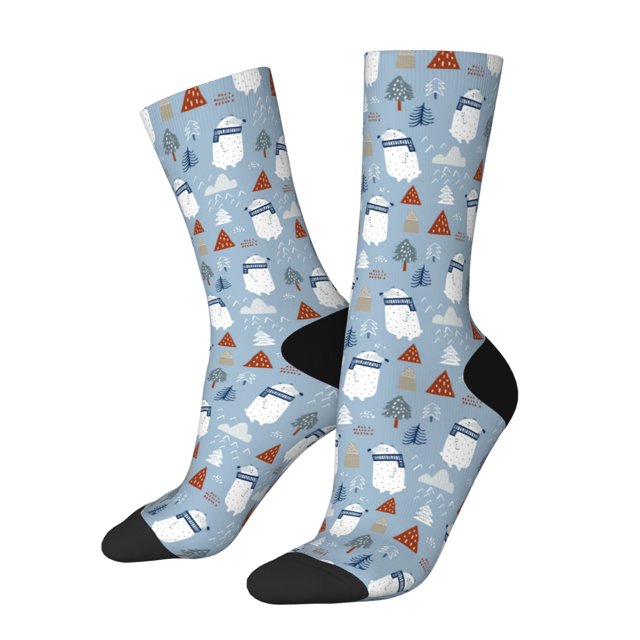 Balery winter Scarf beer Calcetas Largas con Estampado para Hombre y Mujer – Suaves y Transpirables, Talla Única (US 5-11)