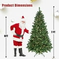thumbnail image 4 of Flower Dance® 7ft Green Christmas Tree with 400 WiFi-Controlled RGB LED Lights, 1063 PVC Tips, 38 Light Functions, Music Sync, Hinged Structure & Metal Stand – Smart App-Controlled Holiday Tree, 4 of 11