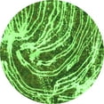 thumbnail image 1 of Ahgly Company Indoor Round Abstract Green Modern Area Rugs, 8' Round, 1 of 4