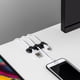 thumbnail image 2 of piezas, soportes magnéticos para cables, organizador de cables, negro, 2 of 5