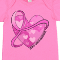 thumbnail image 4 of Inktastic Breast Cancer Awareness- Pink Ribbon Around Heart Boys or Girls Baby Bodysuit, 4 of 5