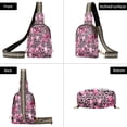 thumbnail image 3 of ALAZA Bows on Leopard Sling Bag for Women Men Waterproof Crossbody Chest Bags, 3 of 7