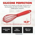 thumbnail image 3 of Chef Craft Premium Silicone Wire Cooking Whisk, 10.5 inch, Red, 3 of 9