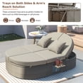thumbnail image 5 of Burley Outdoor Sun Bed Patio 2-Person Daybed - Gray, 5 of 28