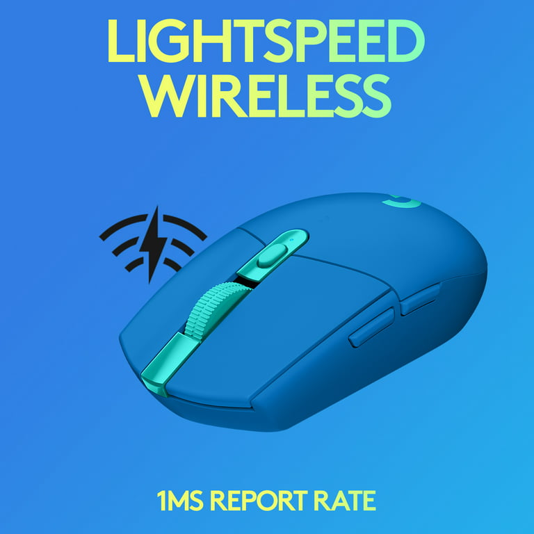Logitech G305 LIGHTSPEED Wireless Gaming Mouse, HERO Sensor, 12,000 DPI,  Lightweight, 6 Programmable Buttons, 250h Battery, On-Board Memory