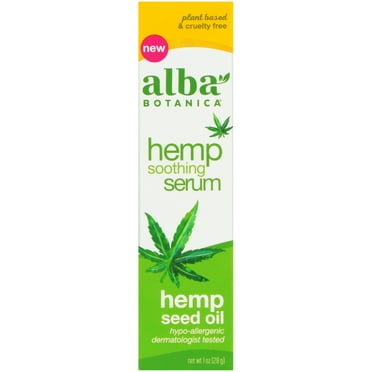 Alba Botanica Hemp Seed Oil Soothing Serum, 1 oz