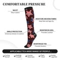 thumbnail image 3 of Bixox American Stars1 Print Compression Socks,Compression Socks Women & Men Circulation for Medical,Running,Athletic, 3 of 7