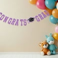 thumbnail image 4 of ELAYARD Fashionable Purple Graduation Banner, Excellent Craftsmanship, Ideal for Party Decor and Photo Props, 4 of 7