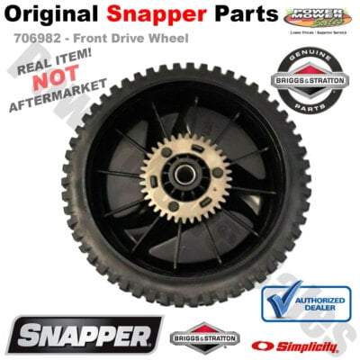 Snapper Front Drive Wheel for Lawn Mowers fits SN625AWD, SP110 / 706982