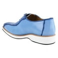 thumbnail image 4 of LIBERTYZENO Mens Finest Leather Crocodile Texture Casual Oxford Dress Shoes, Ink Blue, 8.5, 4 of 8