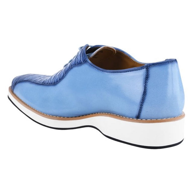 LIBERTYZENO Mens Finest Leather Crocodile Texture Casual  display picture 1
