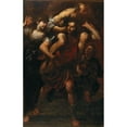 thumbnail image 2 of Gioacchino Assereto 17x24 Black Ornate Framed Double Matted Museum Art Print Titled: Aeneas Fleeing the Burning Troy, 2 of 5