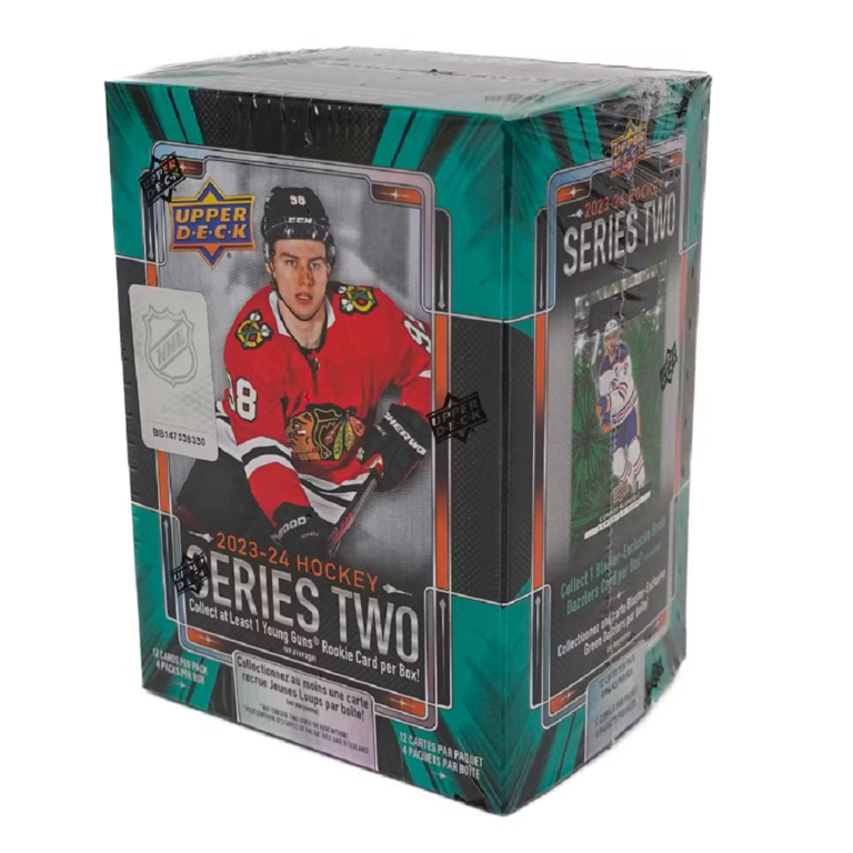 NHL 2023-24 Series Two Hockey Trading Card BLASTER Box (4 Packs)