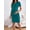 Blue, variant on Women's Summer Short Sleeve Maternity Dress Side Ruched Mama Pregnancy Bodycon Dress(S-XXXL)