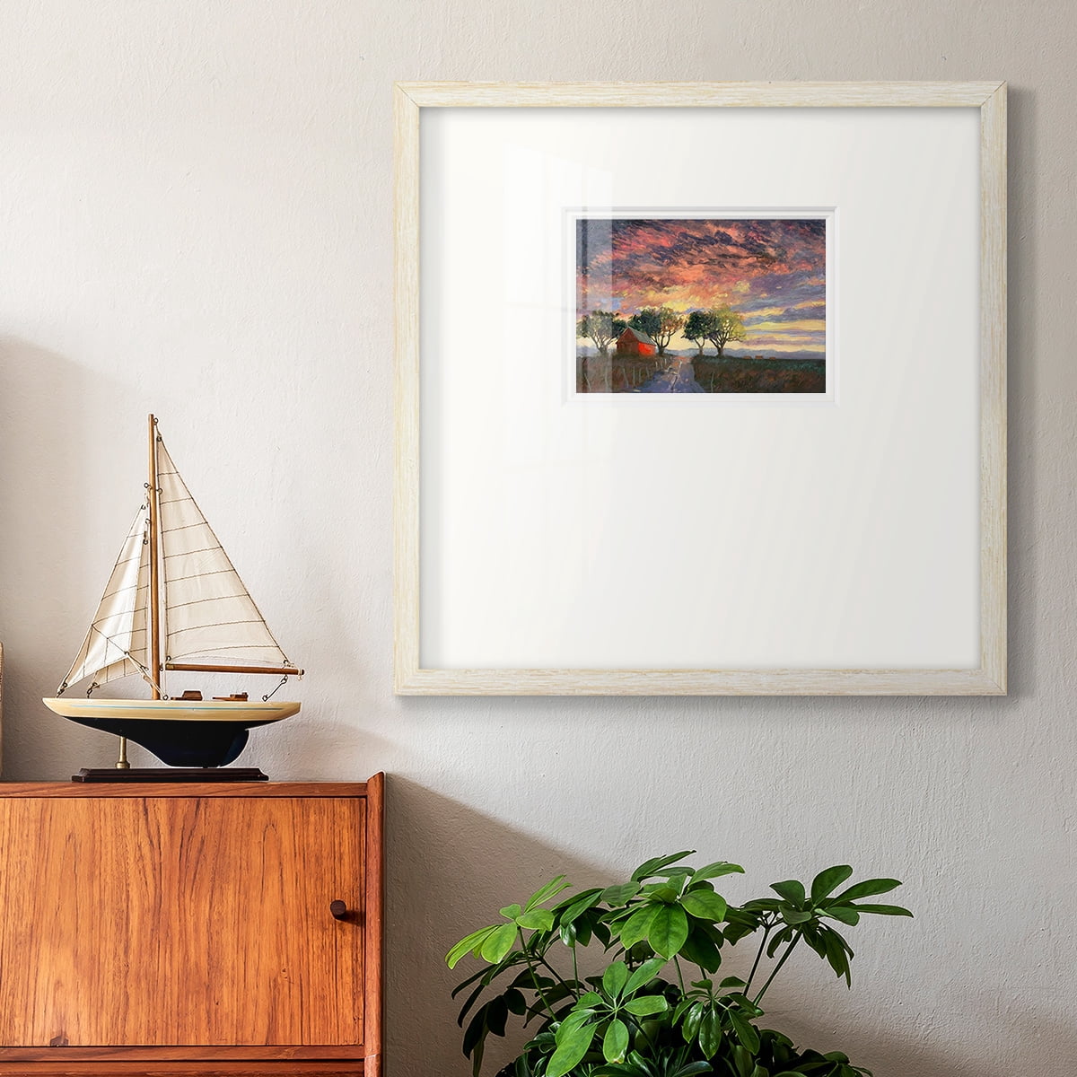 Fire in the SkyPremium Framed Print