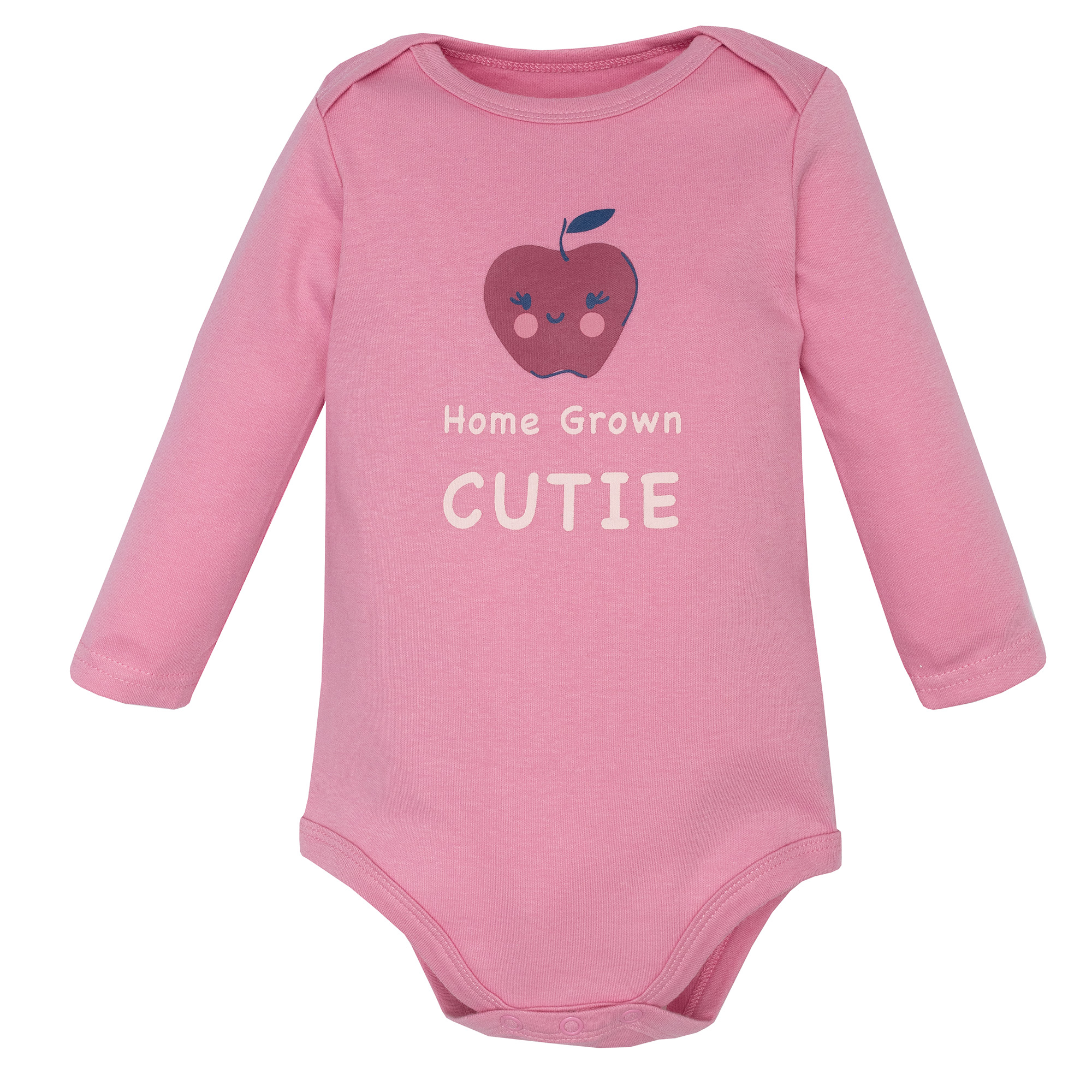 Hudson Baby Infant Girls Cotton Long-Sleeve Bodysuits 3-Pack, Cute Hearts, 6-9 Months