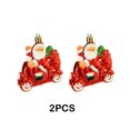 thumbnail image 3 of Inteprter 2 unids/set Mini Adornos de árbol de Navidad excelente decoración de fiesta de Navidad para decoración de árbol de Navidad Kits de decoración para fiestas D, 3 of 6