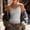 Gray, variant on ZJXFGS Padded Lace Bralette for Women Crop Tops Spaghetti Strap V Neck Tank Top Slim Fit Camisole Beige L