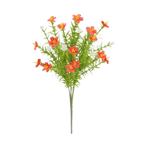 Spring Flowers Artificial Fake Wildflowers Bouquet Purple Daisy Flowers Faux Flower Arrangements Silk Flowers for Home Decor Indoor Table Centerpieces Vase Office