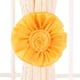 thumbnail image 1 of Par de abrazaderas para cortina de ventana, decoración de flores rosas, cuerda trenzada, borlas, hebilla decorativa, vendajes de cordón tejidos a mano, 1 of 6