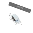 thumbnail image 2 of OULII 4 Pcs Rouleaux de Porte de Placard Argent 2.4x1.6in pour Porte de Garde-Robe Roue et Poulie, 2 of 8