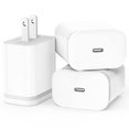 thumbnail image 1 of Bloque cargador USB C, paquete de 3 unidades, carga rápida tipo C, 20 W, LUOATIP, 1 of 6