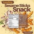thumbnail image 3 of SweetGourmet Everything Sesame Sticks, Healthy Snack with Poppies, Garlic, Onion and Sesame, Crunchy Snack Mix, No Preservatives, 2 Pound Resealable Pouch, 3 of 7