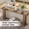 thumbnail image 4 of Fnova 70.9" Solid Wood Console Table, Farmhouse Extra Long Narrow Entryway Table, Slim Modern Sofa Table for Living Room, Hallway, Foyer, 4 of 4