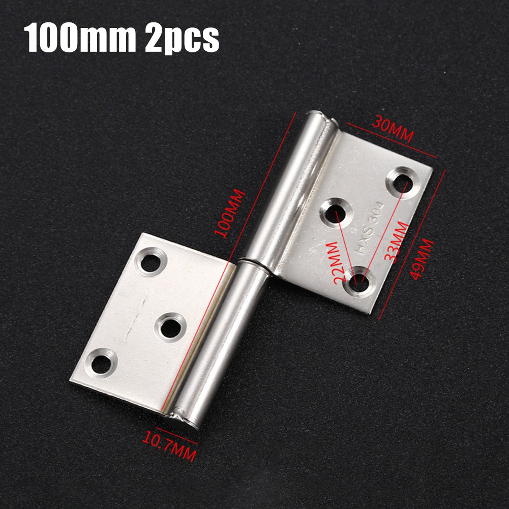 FANSU 2x Rising Butt Door Hinges Left or Right Lift Off Door Hinges