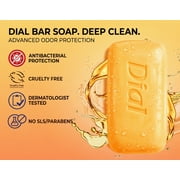 Dial Antibacterial Deodorant Bar Soap, Gold, 4 oz, 3 Bars