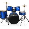 Gammon Drum Set Blue Complete Full Size Adult Kit With Cymbals Sticks Hardware And Stool