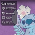 thumbnail image 4 of Girl's Lilo & Stitch Floral Stitch  Graphic Tee Purple Berry Large, 4 of 9