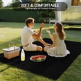 thumbnail image 4 of Black Outdoor Rug 5x8 Ft - Reversible Patio Rug Outdoor Camping Rugs, Solid Color Farmhouse Black Washable Indoor Outdoor Area Rugs, Non-Slip Outdoor Carpet Runner for Deck/Porch, 4 of 8