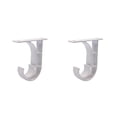 thumbnail image 4 of Billuyoard 1 pieza de aleación de aluminio ventana cortina barra de cortinas soportes DIY poste cortina soportes espesar soporte estante decoración blanco 2piezas Billuyoard CBP059144, 4 of 5
