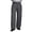 Dark Grey, variant on Mens Wide Leg Fleece Lined Dress Pants Old Money Baggy Elastic Waist Relaxed Trousers