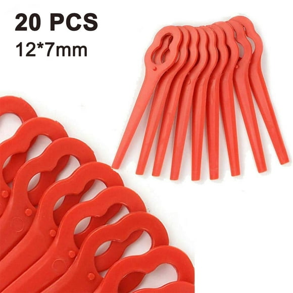 Color plastic lawn mower garden lawn mower grass cutter plastic cutting blade key gourd-shaped lawn mower knife-Red-20