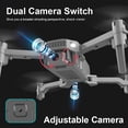 thumbnail image 3 of Seitruly Control remoto Cámara 4 canales recargable plegable 2.4Ghz 4K WiFi LED Light Metal Aircraft Toy Accesorios para aéreos Doble cámara 4K, 3 of 6