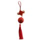 thumbnail image 1 of Sonrisa Cara Nudo Chino Borla Larga Fengshui Decoración Coche Colgante Bolsas Accesorio / rojo, 1 of 8