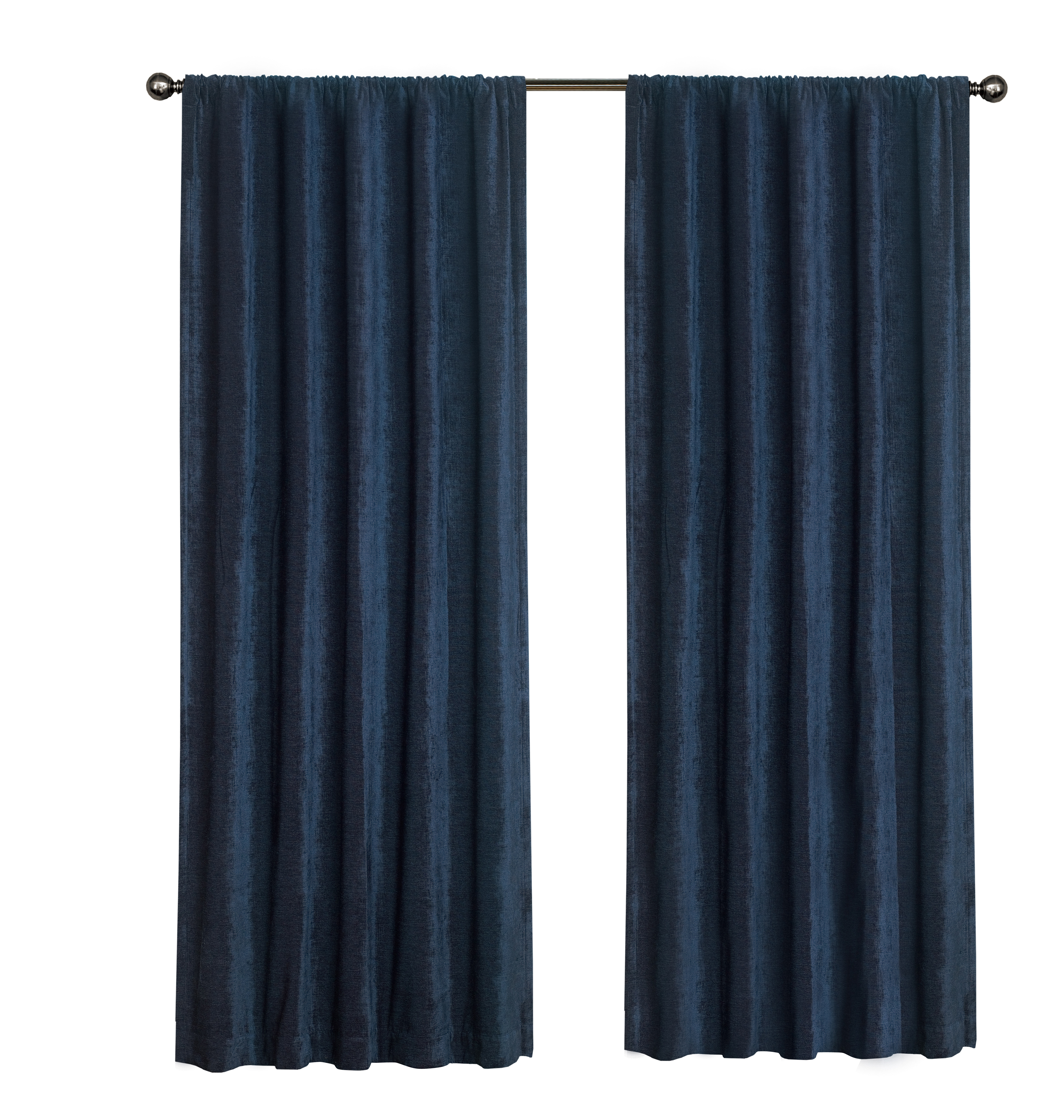 Better Homes & Gardens Light Filtering Chenille Curtain Panel, 1-Piece, Blue Cove, 54" W x 84" L