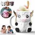 thumbnail image 2 of Highland Cow Ice Cream Pint Holder, Cute Animal Ice Cream Pint Cooler Containers with Spoon & Handle, Highland Cow Gifts, 2 of 5