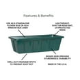 thumbnail image 5 of Root & Vessel Poly-Pro Flower Box / Liner, Green, 24", 5 of 5